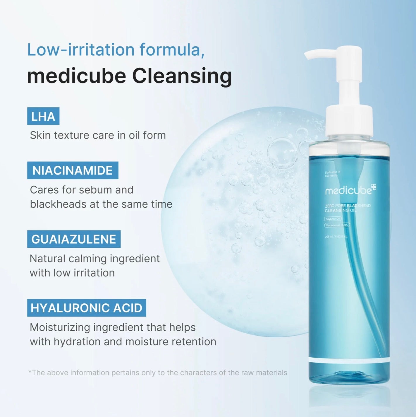 MEDICUBE Zero Pore Blackhead Deep Cleansing Oil (205ml)