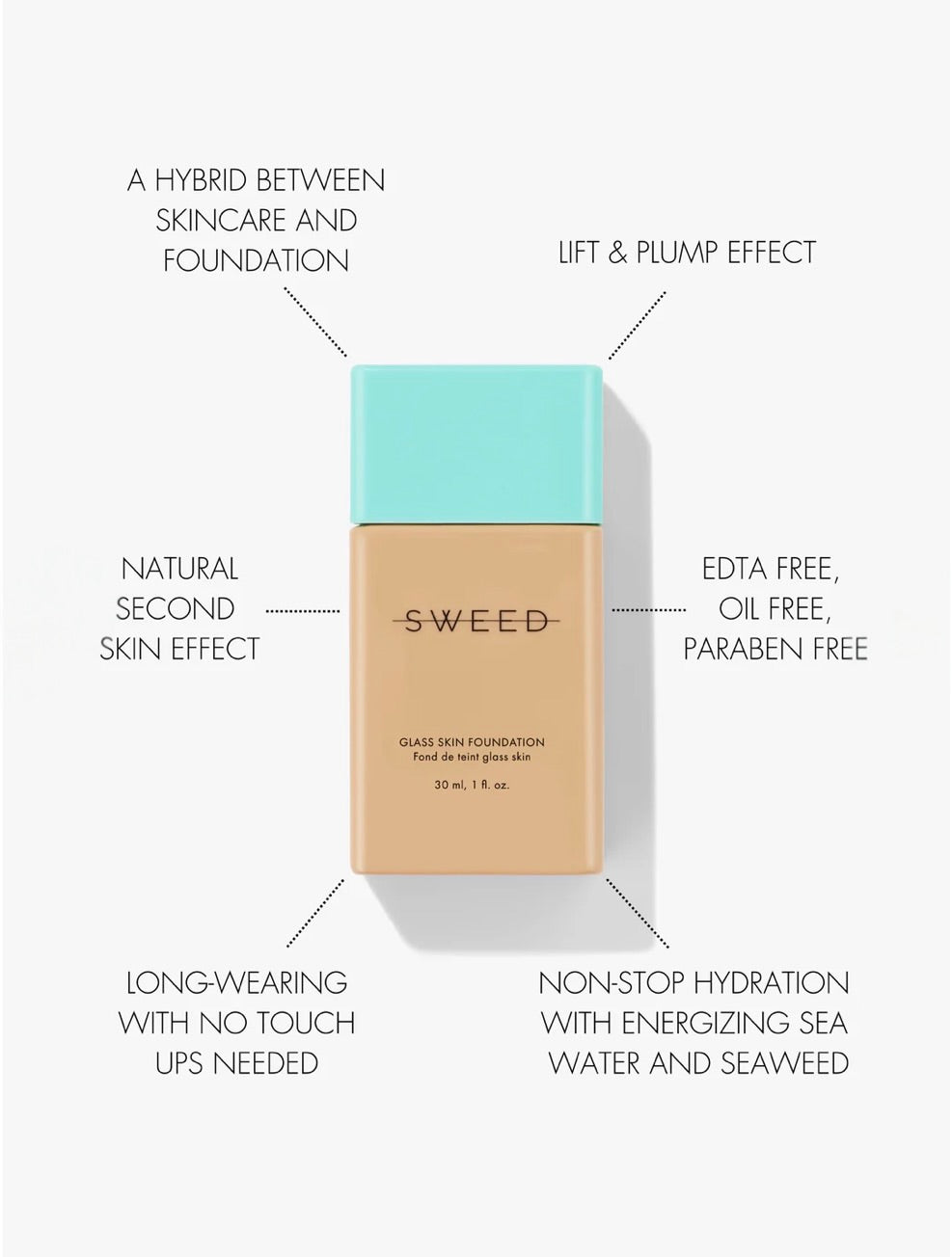 SWEED Glass Skin Foundation (30ml)