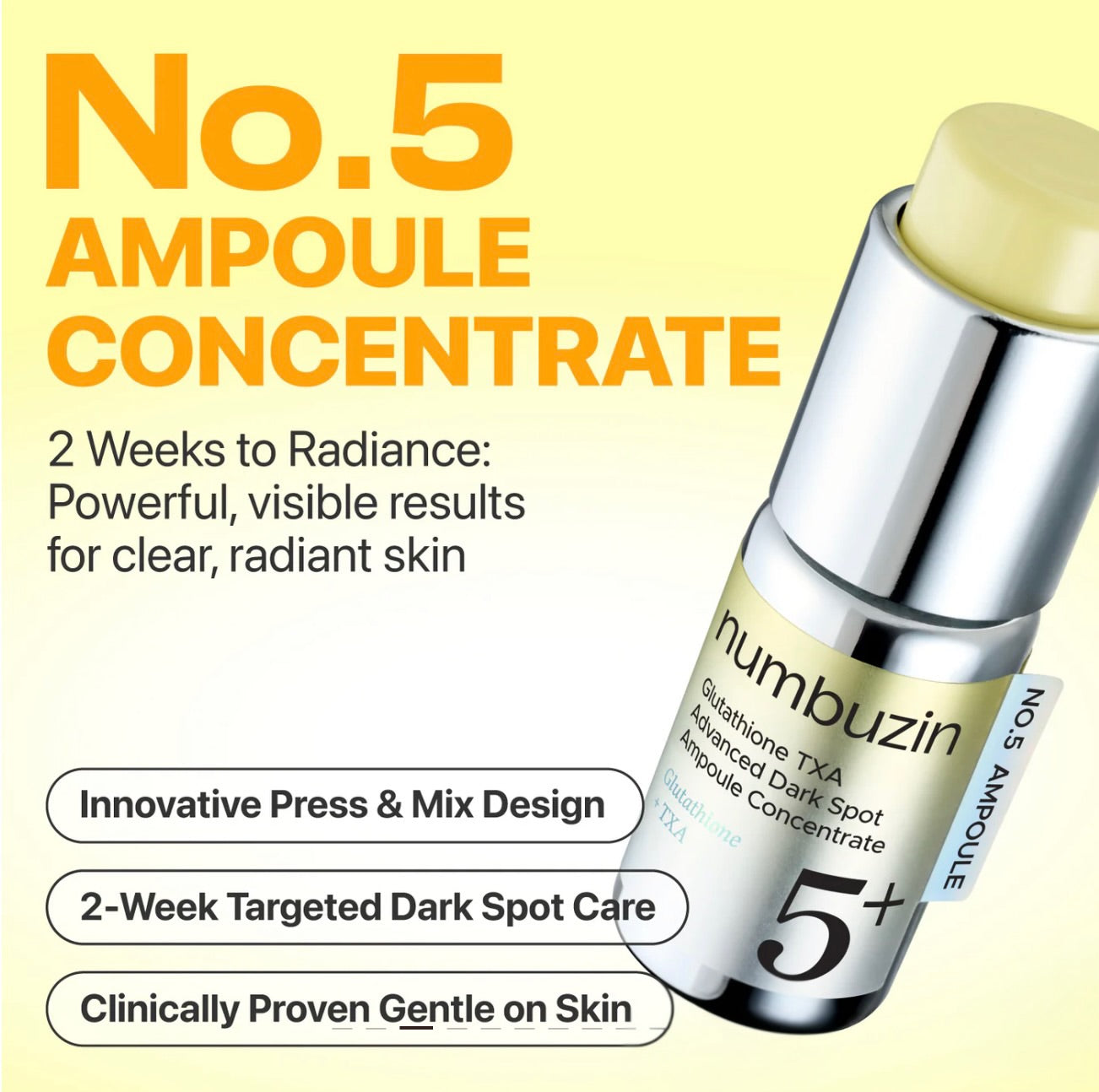 NUMBUZIN No.5 Glutathione TXA Advanced Dark Spot Ampoule (10g)