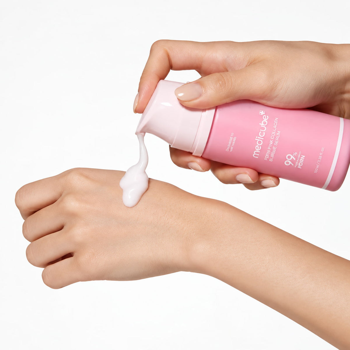 MEDICUBE PDRN Ružové kolagénové bublinkové sérum (95ml)