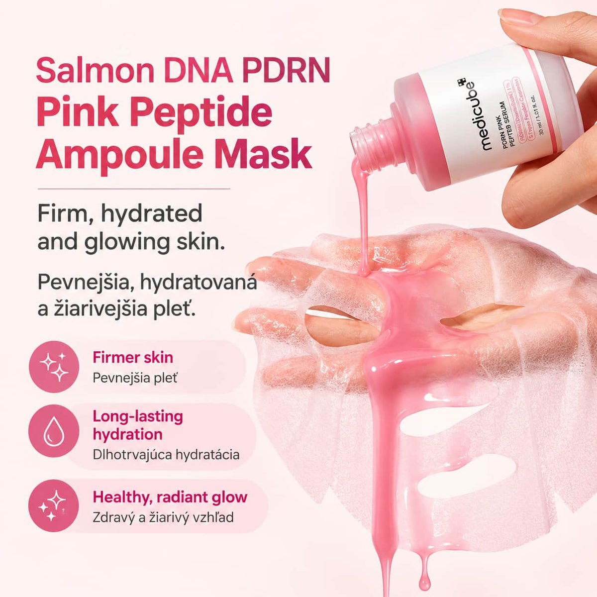 MEDICUBE PDRN Pink Peptide Serum Mask (1sheet)