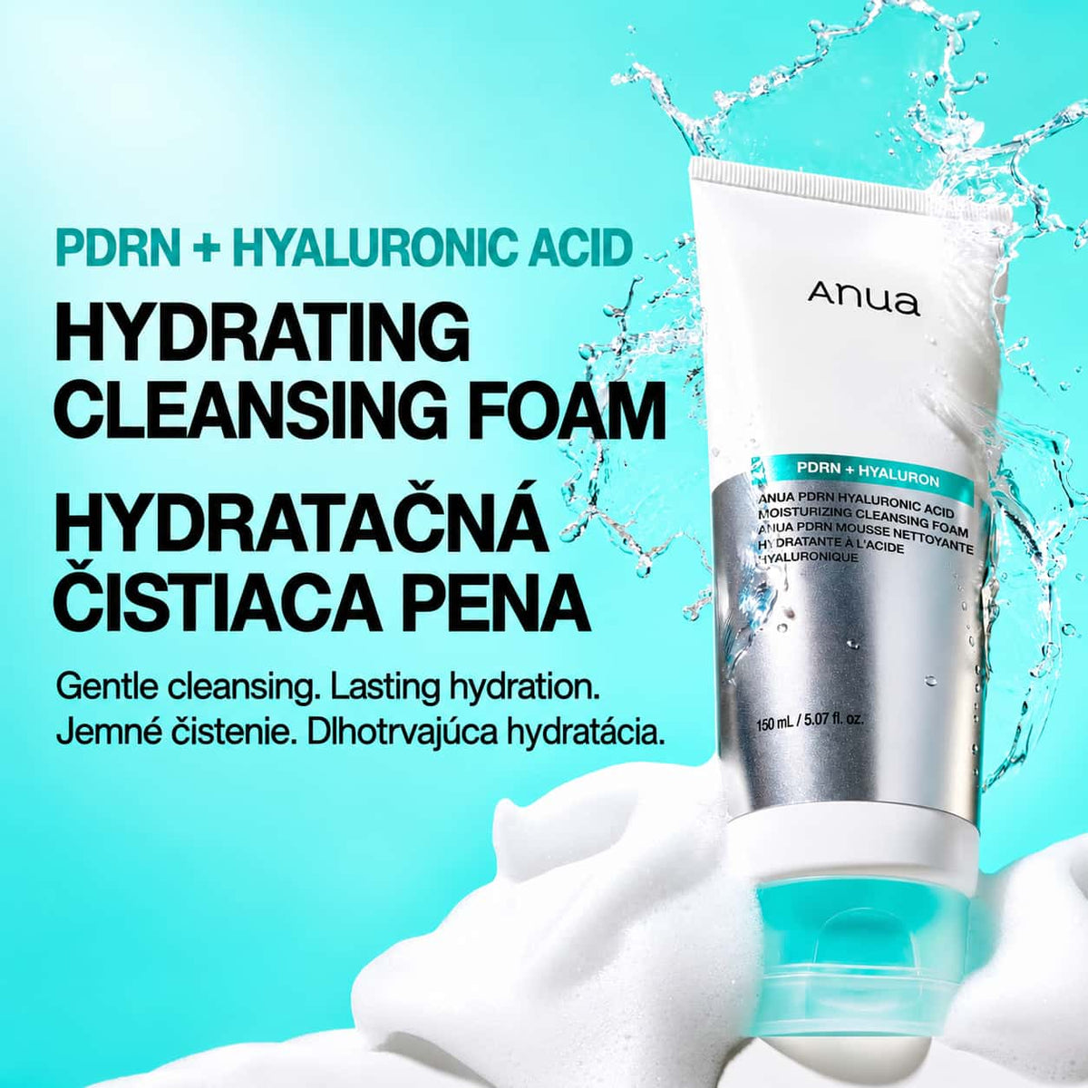 ANUA PDRN Hyaluronic Acid Hydratačná čistiaca pena (150ml) 