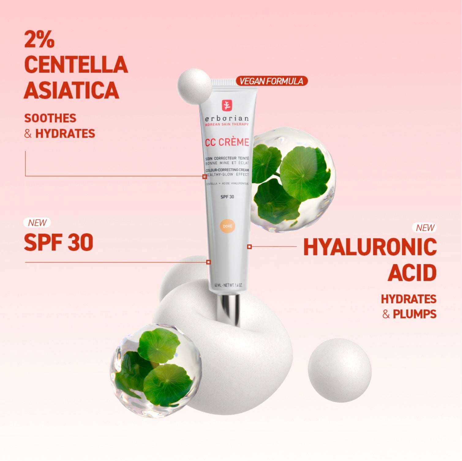 CC Cream Skin perfector with a "healthy glow" effect 40ml