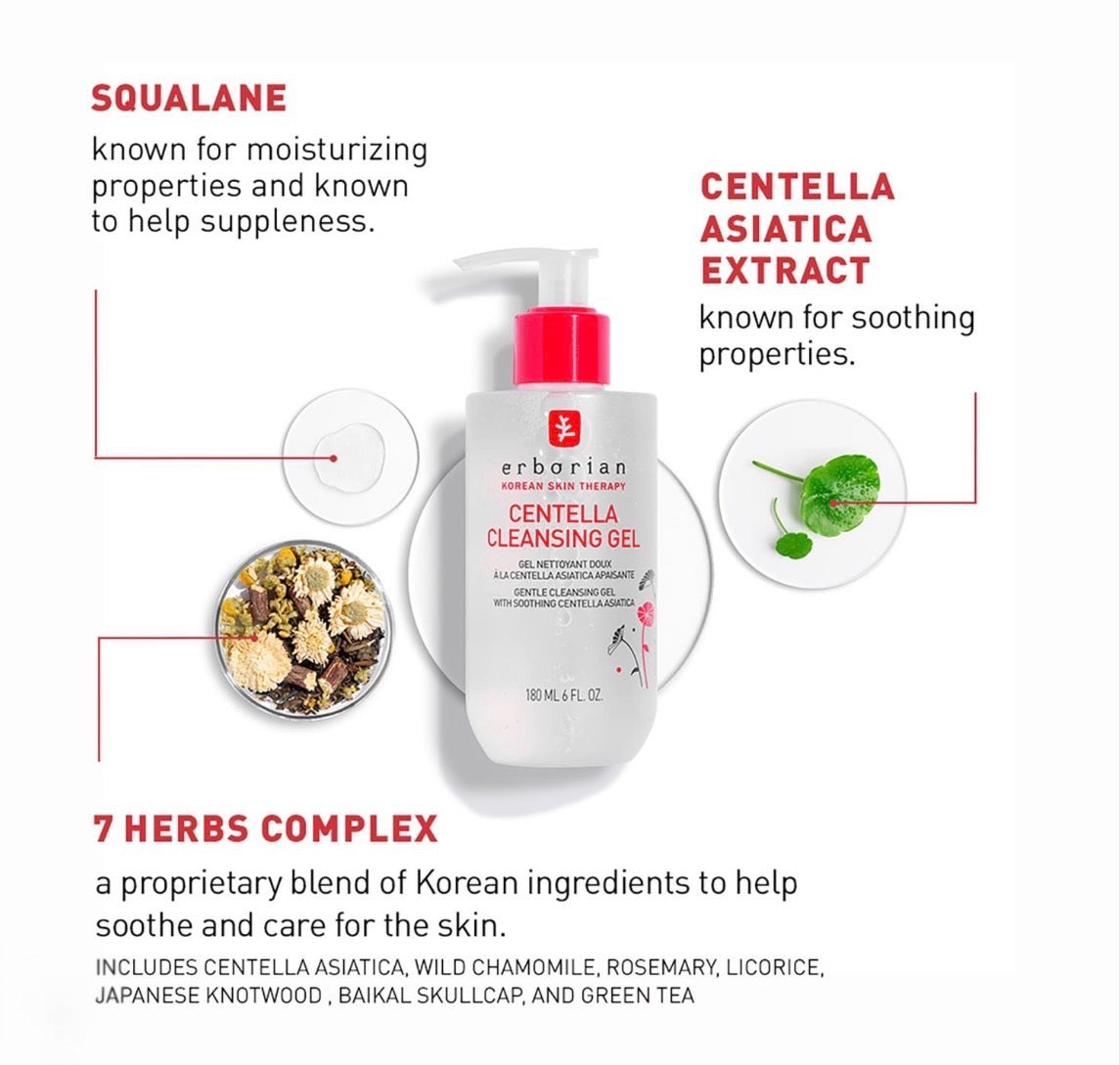 ERBORIAN Centella Cleansing Gel (180ml)