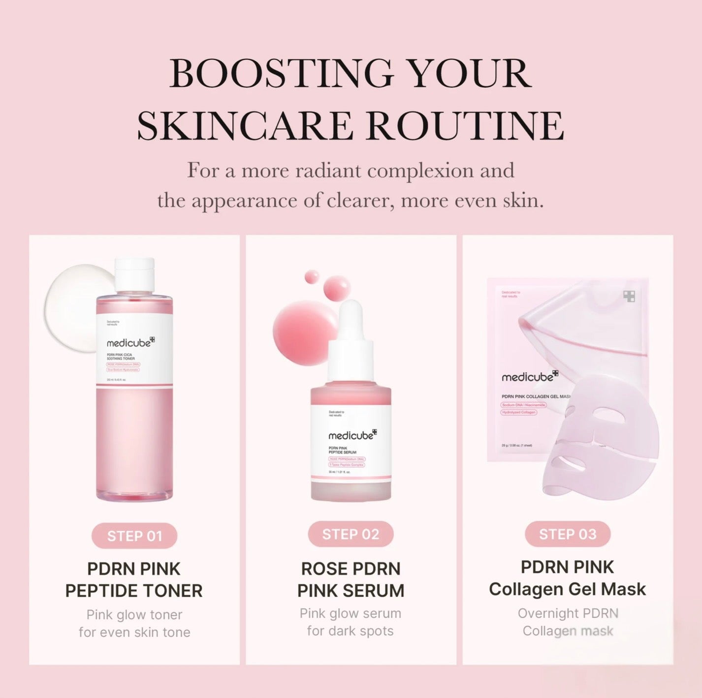 MEDICUBE PDRN Pink Soothing Toner (250ml)