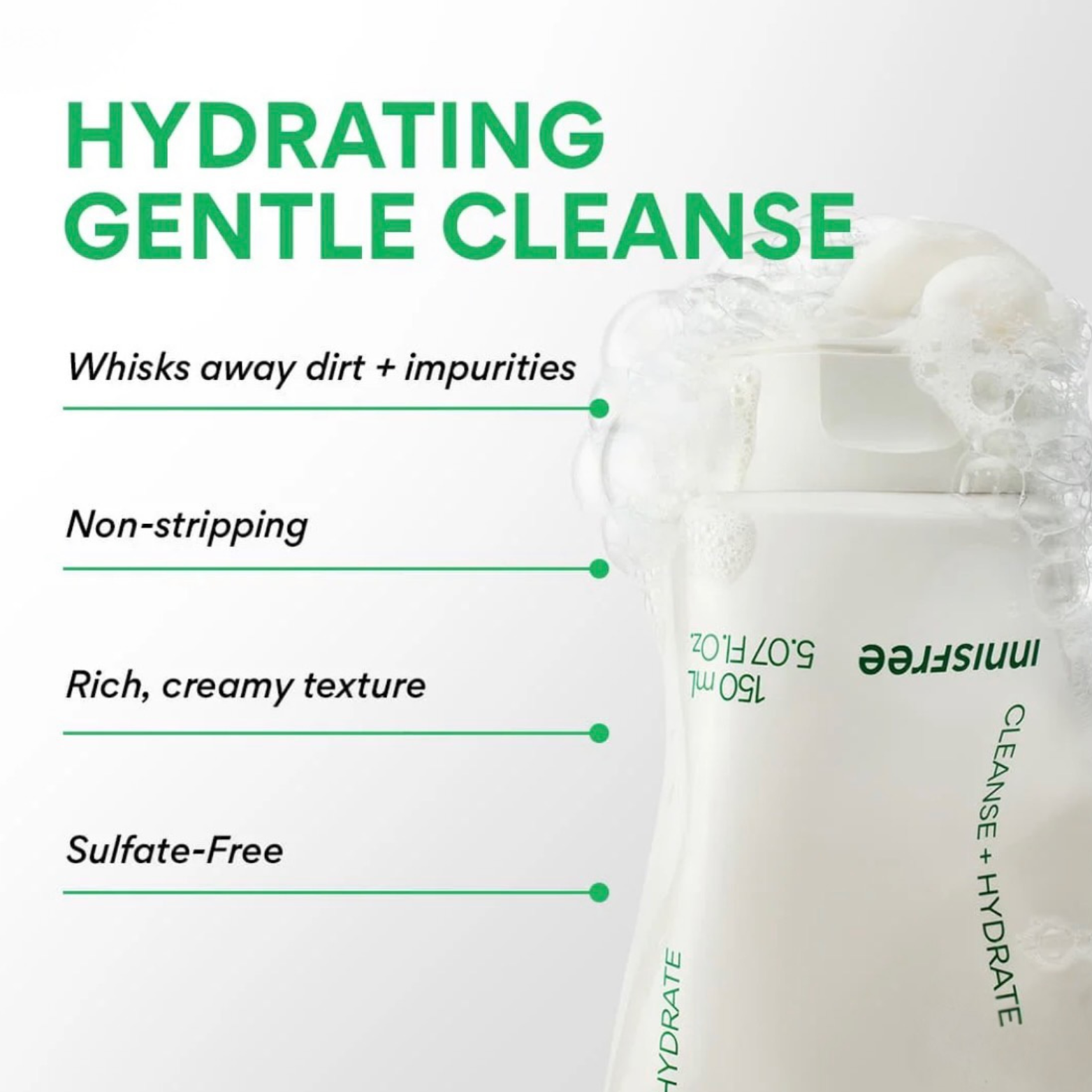 Innisfree Green Tea Amino Acid Cleansing Foam (150ml)