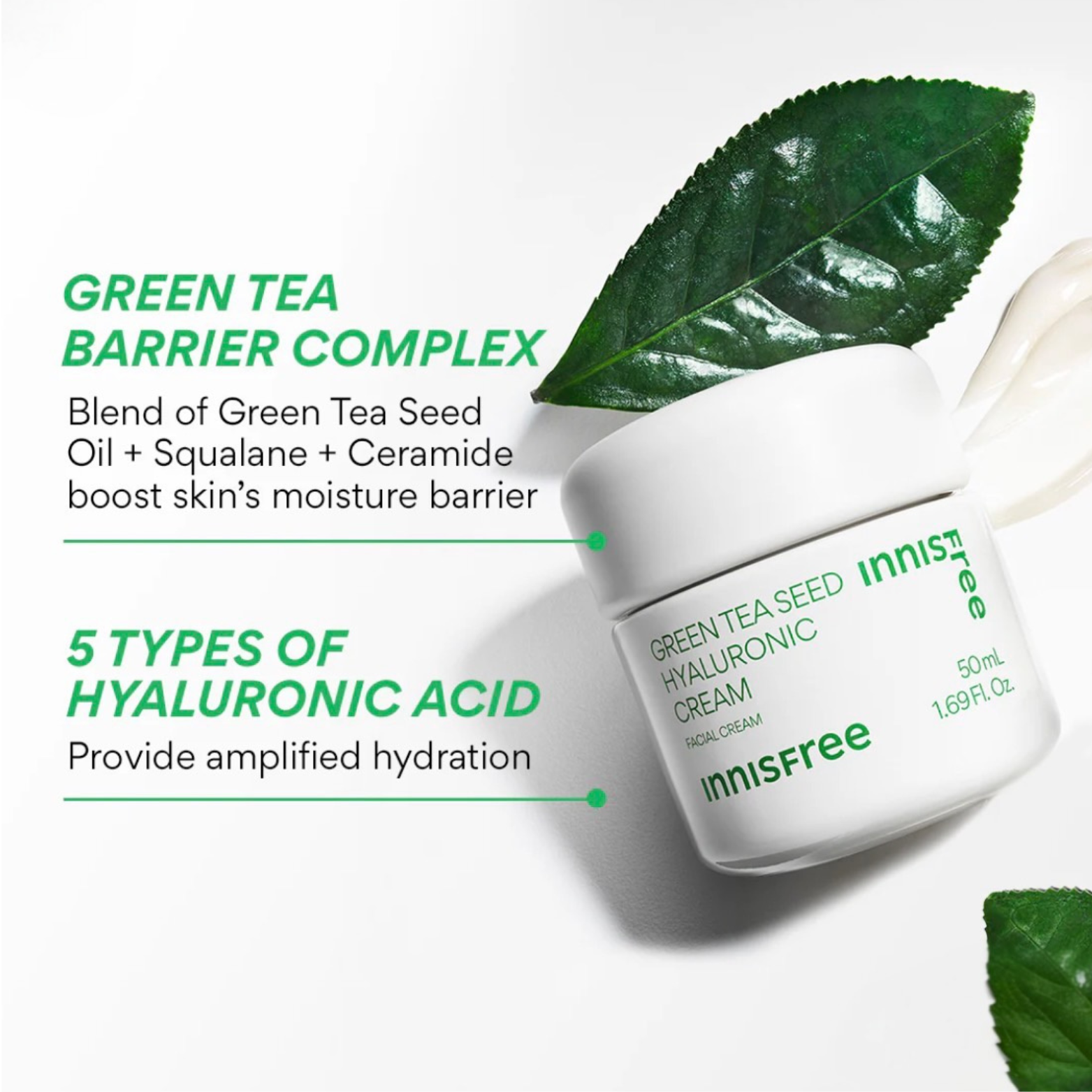 Innisfree Green Tea Seed Hyaluronic Cream (50ml)