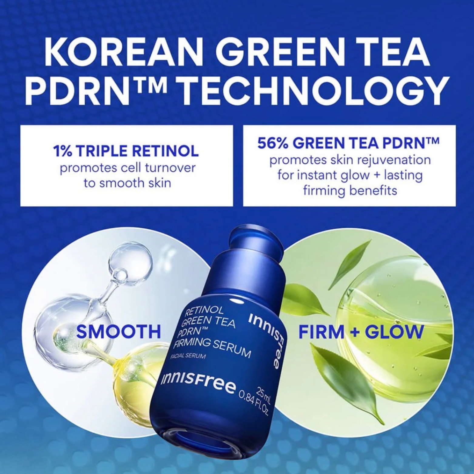 Innisfree Retinol Green Tea PDRN™ Firming Serum (25ml)