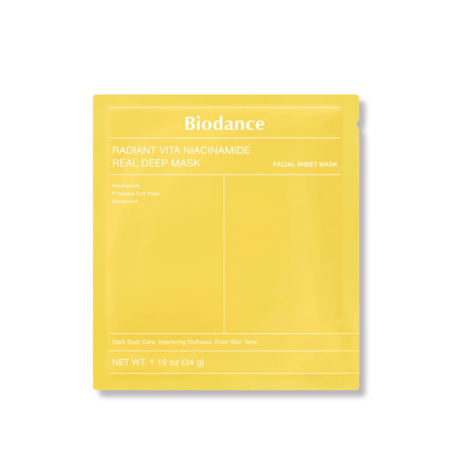 BIODANCE Radiant Vita Niacinamide Real Deep Mask (34g)