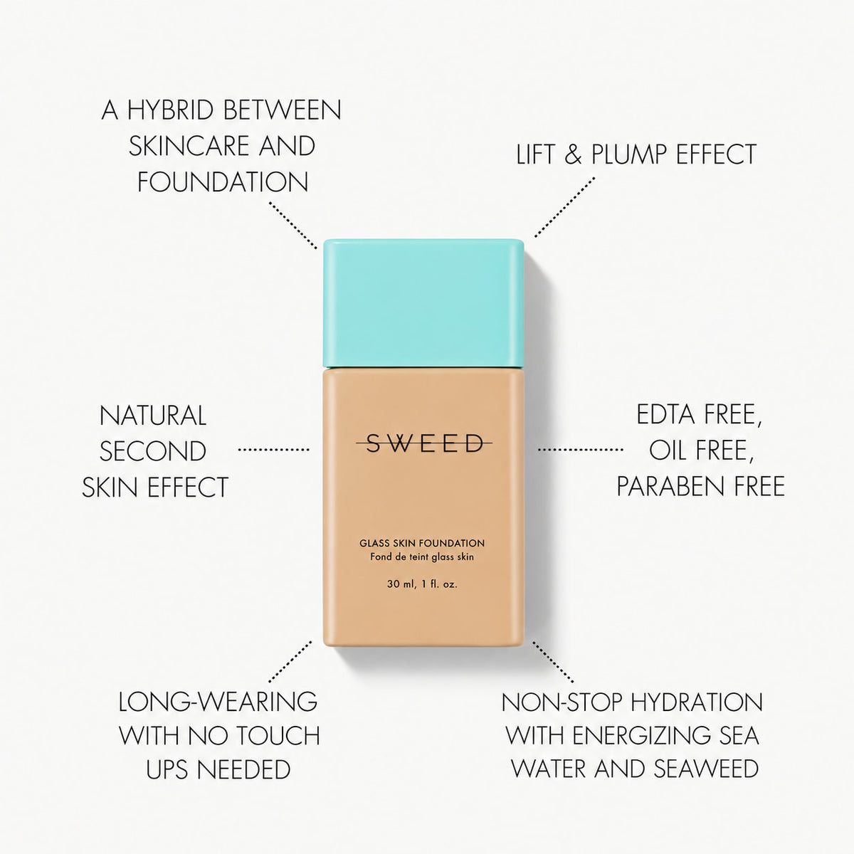 SWEED Glass Skin Foundation (30ml)