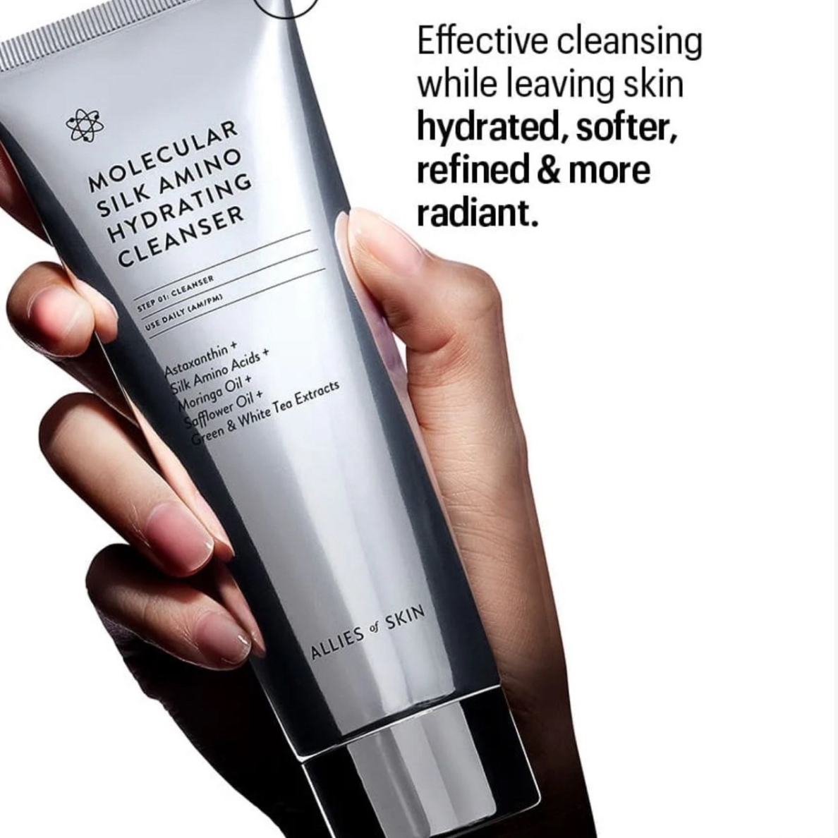 ALLIES OF SKIN Molecular Silk Amino Hydrating Cleanser (100ml)